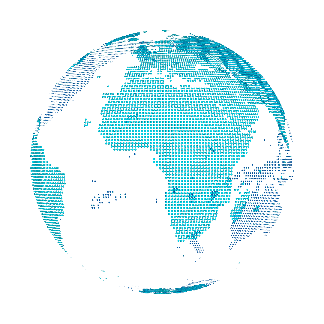 Animation globe numérique